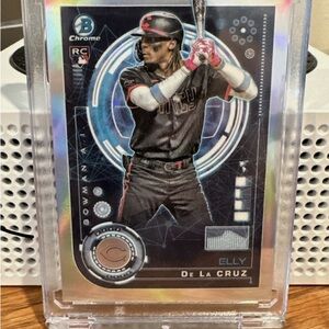 Black and Red Holographic Elly De La Cruz Rookie card mint!!!